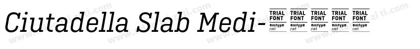 Ciutadella Slab Medi字体转换